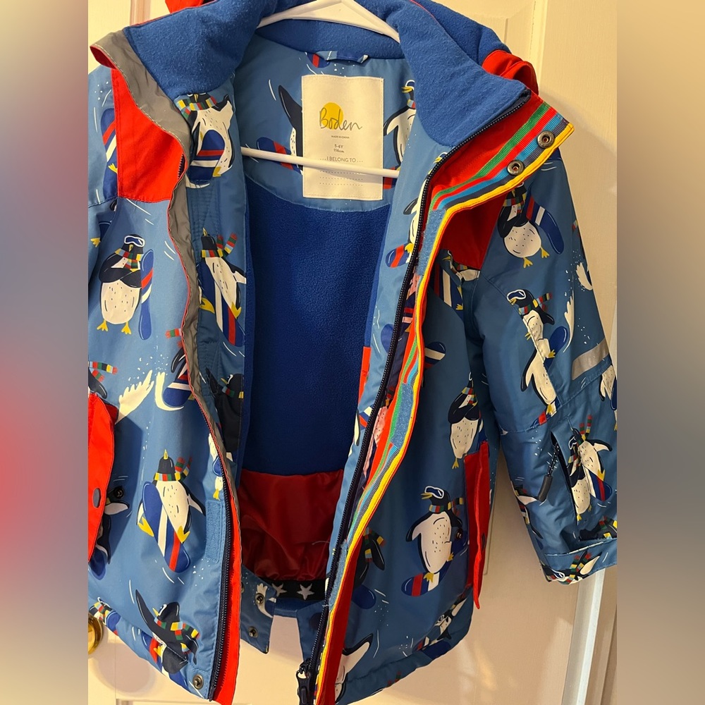 Boden winter jacket for boy 5-6 years old.